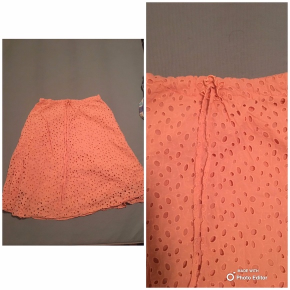 ⭐️ Eyelet Flutter Boho Dainty Cottage Hipster Hippie Deco Flower Peasant Skirt - Picture 1 of 3